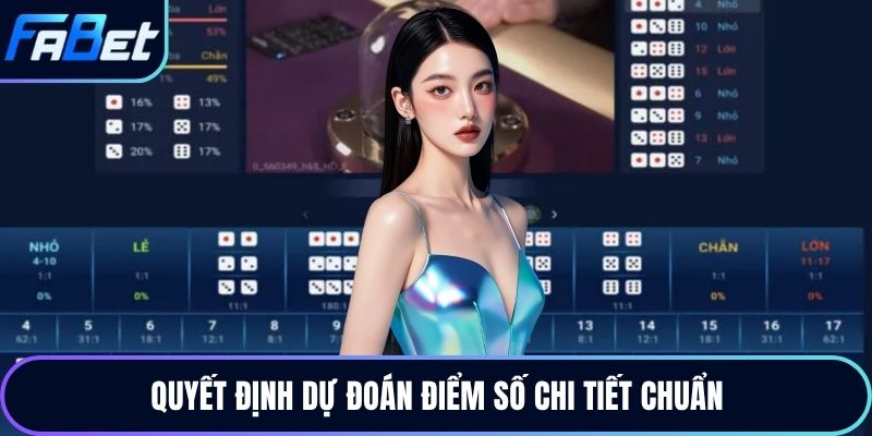 Quyết định dự đoán điểm số chi tiết chuẩn